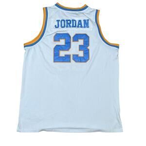 Michael Jordan Laney High School Jersey Size 56 Rare HTF True School Note Stains